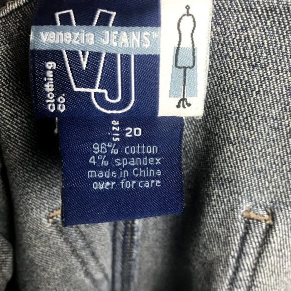 Venezia Womens Plus Size 20 Long Blue 90s Jean Skirt Stretchy Y2k - Picture 5 of 8